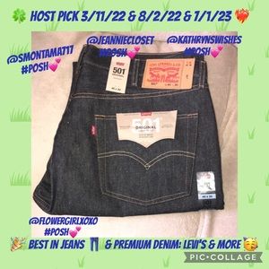 Levi’s 501 original 40 x 30 shrink to fit straight leg jeans New